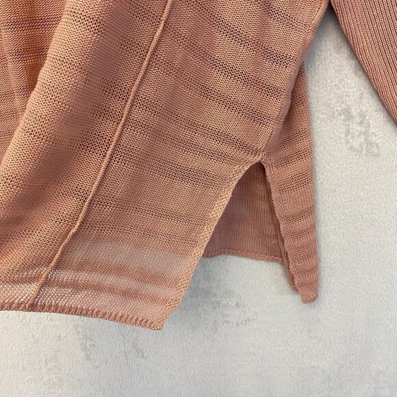 Andree by Unit Pink Oversized Sweater Size 1X Beach Dolman Sleeve Romantic Flowy - Picture 6 of 16